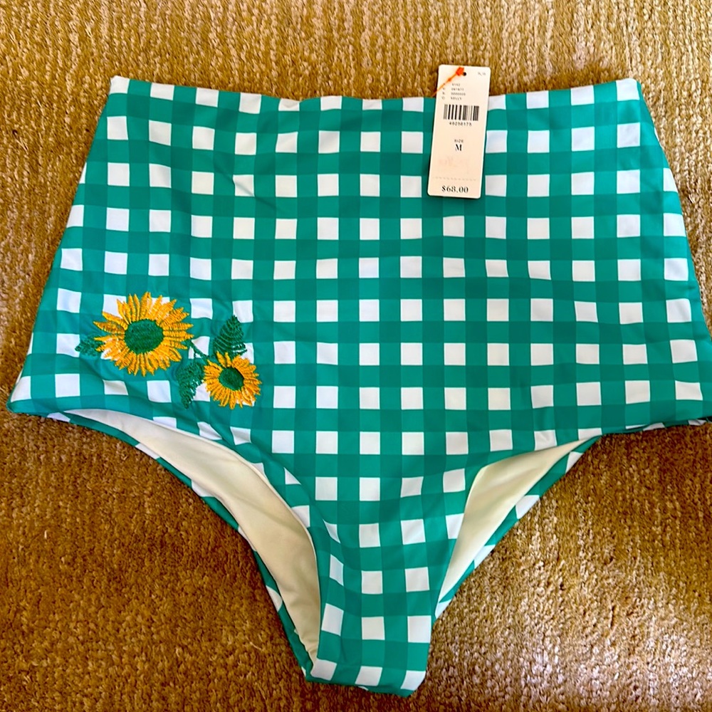 NWT Anthropologie High-waisted swim bottoms